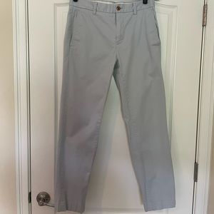 Brooks Brothers Red Fleece Slim Fit Chinos - Light Grey
